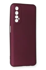 Newface Realme 7 Kılıf First Silikon - Mürdüm - Görsel 2