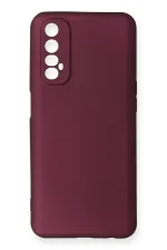 Newface Realme 7 Kılıf First Silikon - Mürdüm