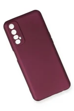 Newface Realme 7 Kılıf First Silikon - Mürdüm - Görsel 3