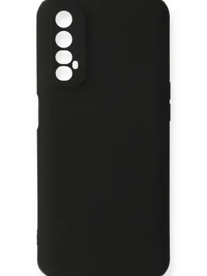 Newface Realme 7 Kılıf First Silikon - Siyah