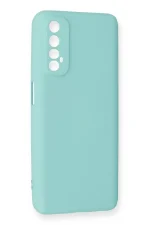 Newface Realme 7 Kılıf Nano içi Kadife Silikon - Turkuaz - Görsel 2