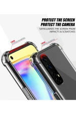 Newface Realme 7 Kılıf Olex Tpu Silikon - Şeffaf - Görsel 3