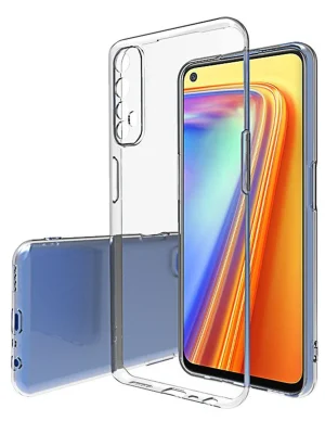 Newface Realme 7 Pro Kılıf Lüx Şeffaf Silikon - Şeffaf