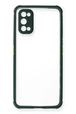 Newface Realme 7 Pro Kılıf Miami Şeffaf Silikon - Koyu Yeşil - Görsel 2