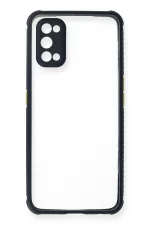 Newface Realme 7 Pro Kılıf Miami Şeffaf Silikon - Lacivert - Görsel 2