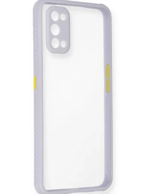 Newface Realme 7 Pro Kılıf Miami Şeffaf Silikon - Lila