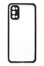 Newface Realme 7 Pro Kılıf Miami Şeffaf Silikon - Siyah - Görsel 2