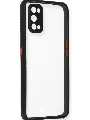 Newface Realme 7 Pro Kılıf Miami Şeffaf Silikon - Siyah