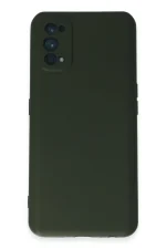 Newface Realme 7 Pro Kılıf Nano içi Kadife Silikon - Koyu Yeşil