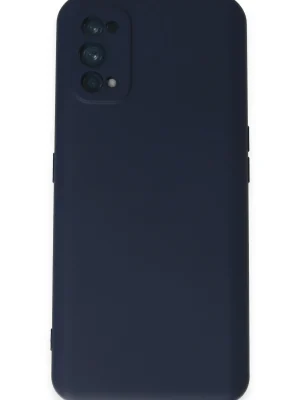 Newface Realme 7 Pro Kılıf Nano içi Kadife Silikon - Lacivert