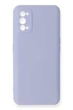 Newface Realme 7 Pro Kılıf Nano içi Kadife Silikon - Lila