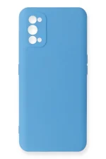 Newface Realme 7 Pro Kılıf Nano içi Kadife Silikon - Mavi