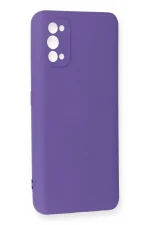 Newface Realme 7 Pro Kılıf Nano içi Kadife Silikon - Mor - Görsel 2