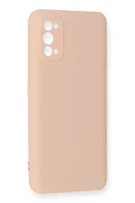 Newface Realme 7 Pro Kılıf Nano içi Kadife Silikon - Pudra - Görsel 2