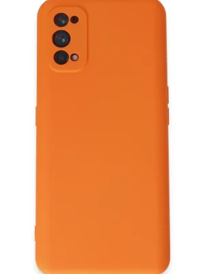 Newface Realme 7 Pro Kılıf Nano içi Kadife Silikon - Turuncu