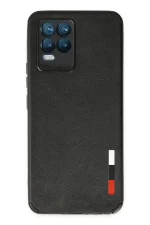 Newface Realme 8 Kılıf Loop Deri Silikon - Siyah