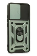 Newface Realme 8 Kılıf Pars Lens Yüzüklü Silikon - Yeşil - Görsel 2