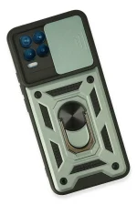 Newface Realme 8 Kılıf Pars Lens Yüzüklü Silikon - Yeşil - Görsel 3