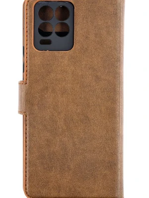 Newface Realme 8 Pro Kılıf Trend S Plus Kapaklı Kılıf - Taba