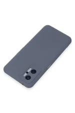 Newface Realme 9i 4G Kılıf Nano içi Kadife Silikon - Gri - Görsel 3