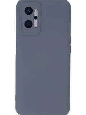 Newface Realme 9i 4G Kılıf Nano içi Kadife Silikon - Gri