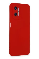 Newface Realme 9i 4G Kılıf Nano içi Kadife Silikon - Kırmızı - Görsel 2