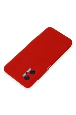 Newface Realme 9i 4G Kılıf Nano içi Kadife Silikon - Kırmızı - Görsel 3