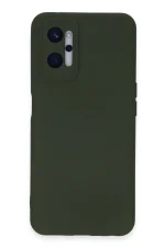 Newface Realme 9i 4G Kılıf Nano içi Kadife Silikon - Koyu Yeşil