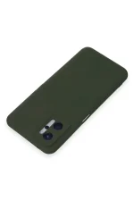 Newface Realme 9i 4G Kılıf Nano içi Kadife Silikon - Koyu Yeşil - Görsel 3