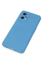 Newface Realme 9i 4G Kılıf Nano içi Kadife Silikon - Mavi - Görsel 4