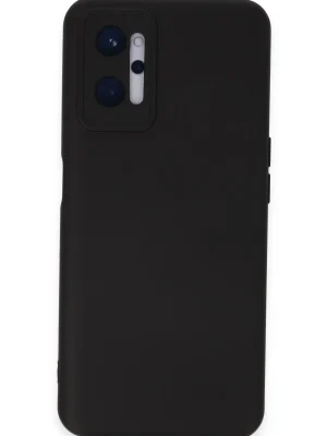 Newface Realme 9i 4G Kılıf Nano içi Kadife Silikon - Siyah