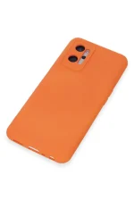 Newface Realme 9i 4G Kılıf Nano içi Kadife Silikon - Turuncu - Görsel 4