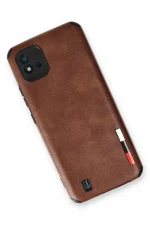 Newface Realme C11 2021 Kılıf Loop Deri Silikon - Kahverengi - Görsel 3