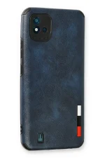Newface Realme C11 2021 Kılıf Loop Deri Silikon - Lacivert - Görsel 2