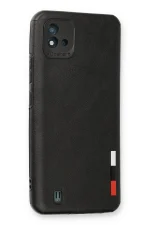 Newface Realme C11 2021 Kılıf Loop Deri Silikon - Siyah - Görsel 2