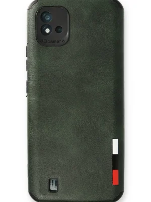 Newface Realme C11 2021 Kılıf Loop Deri Silikon - Yeşil