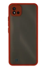 Newface Realme C11 2021 Kılıf Montreal Silikon Kapak - Kırmızı