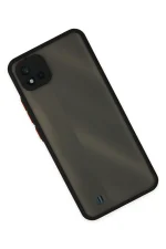 Newface Realme C11 2021 Kılıf Montreal Silikon Kapak - Siyah - Görsel 2