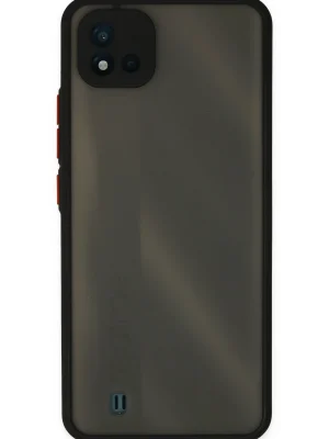 Newface Realme C11 2021 Kılıf Montreal Silikon Kapak - Siyah