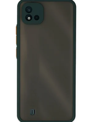 Newface Realme C11 2021 Kılıf Montreal Silikon Kapak - Yeşil