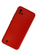 Newface Realme C11 2021 Kılıf Nano içi Kadife Silikon - Kırmızı - Görsel 2