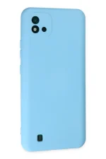 Newface Realme C11 2021 Kılıf Nano içi Kadife Silikon - Mavi - Görsel 3