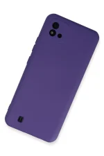 Newface Realme C11 2021 Kılıf Nano içi Kadife Silikon - Mor - Görsel 2