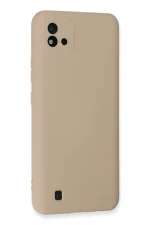 Newface Realme C11 2021 Kılıf Nano içi Kadife Silikon - Pudra - Görsel 3
