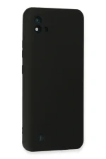 Newface Realme C11 2021 Kılıf Nano içi Kadife Silikon - Siyah - Görsel 3