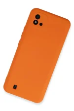 Newface Realme C11 2021 Kılıf Nano içi Kadife Silikon - Turuncu - Görsel 2