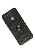 Newface Realme C11 2021 Kılıf Pars Lens Yüzüklü Silikon - Siyah - Görsel 2