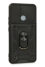 Newface Realme C11 2021 Kılıf Pars Lens Yüzüklü Silikon - Siyah - Görsel 3