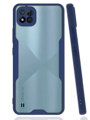 Newface Realme C11 2021 Kılıf Platin Silikon - Lacivert