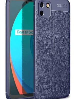 Newface Realme C11 Kılıf Auto Focus Kapak - Lacivert